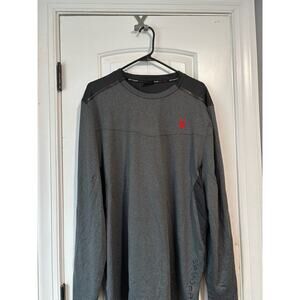 Spyder Active Ladies 4-Way Stretch Long Sleeve Shirt Gray Black Size 2XL-3XL